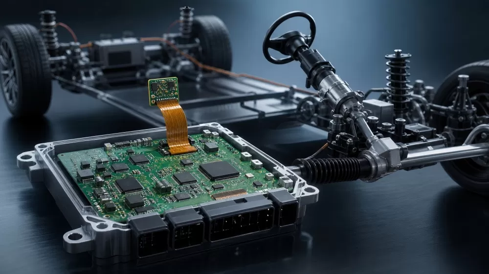 Vehicle Control and Chassis PCBs: VCU, FPC Sampling to EPS Steering
