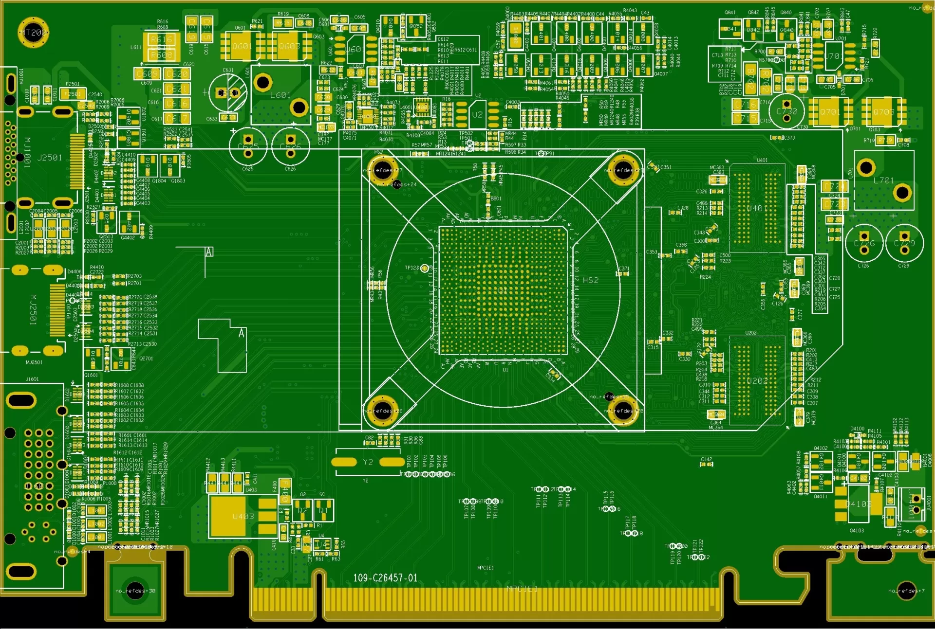 4-Layer Industrial Control PCB &mdash; 4&times; DDR Top/Bottom Mount, 167.64&times;111.15 mm, 4/4 mil, ENIG